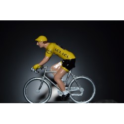 Christopher Froome "yellow jersey 2017" Sky - petit cycliste en acier