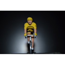 Christopher Froome "yellow jersey 2017" Sky - petit cycliste en acier