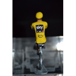 Christopher Froome "yellow jersey 2017" Sky - petit cycliste en acier