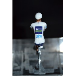 Simon Yates "maillot blanc 2017" Orica Scott- petit cycliste en acier
