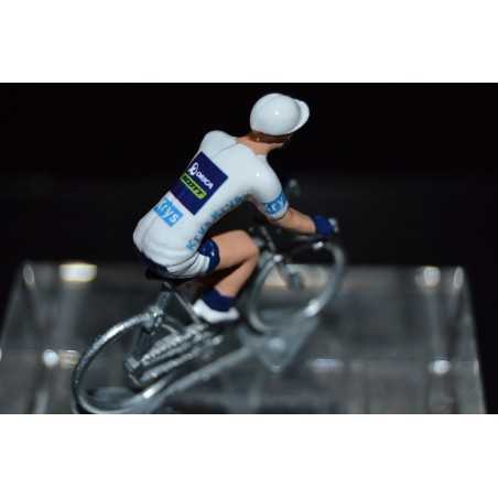 Simon Yates "maillot blanc 2017" Orica Scott- petit cycliste en acier