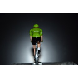 Maillot vert Vuelta - petit cycliste en metal