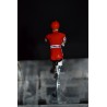Maillot Rouge Vuelta - petit cycliste en metal 
