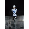 Maillot a pois bleus Vuelta - petit cycliste en metal