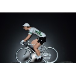 Maillot Blanc Vuelta - petit cycliste en metal