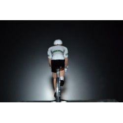 Maillot Blanc Vuelta - petit cycliste en metal