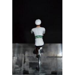 Maillot Blanc Vuelta - petit cycliste en metal