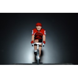 Christopher Froome "maillot rouge La Vuelta 2017" Sky - petit cycliste en acier