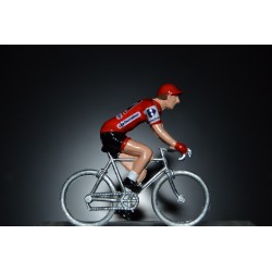 Christopher Froome "maillot rouge La Vuelta 2017" Sky - petit cycliste en acier