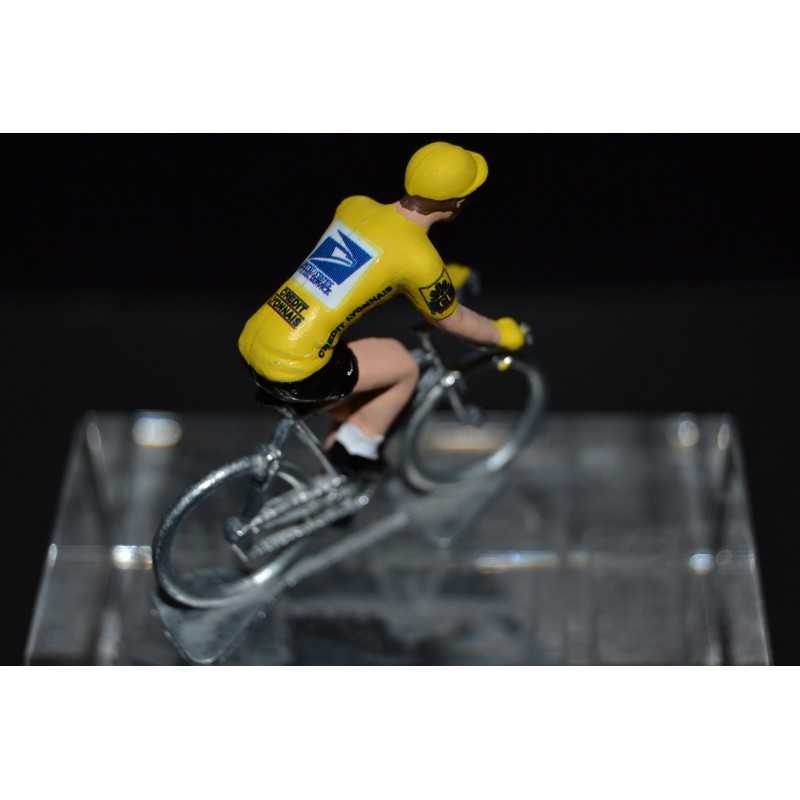 Armstrong Jaune US Postal - petit cycliste figurine