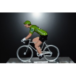 Peter Sagan "maillot vert 2018" Bora Hansgrohe - petit cycliste en acier