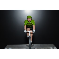 Peter Sagan "maillot vert 2018" Bora Hansgrohe - petit cycliste en acier
