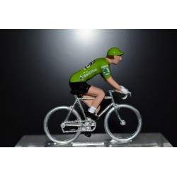 Peter Sagan "maillot vert 2018" Bora Hansgrohe - petit cycliste en acier