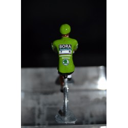 Peter Sagan "maillot vert 2018" Bora Hansgrohe - petit cycliste en acier