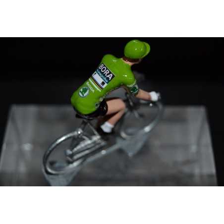 Peter Sagan "maillot vert 2018" Bora Hansgrohe - petit cycliste en acier