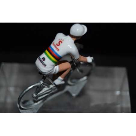 Tom Dumoulin "world champion Time Trial" Sunweb - petit cycliste en acier- die cast cycling figurine cyclist