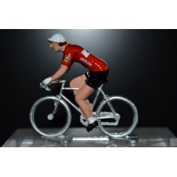 Michael Morkov "champion du Danemark 2018" Quick Step - petit cycliste en acier figurine cycliste