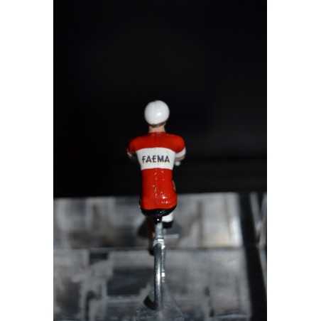 Faema - petit cycliste en metal