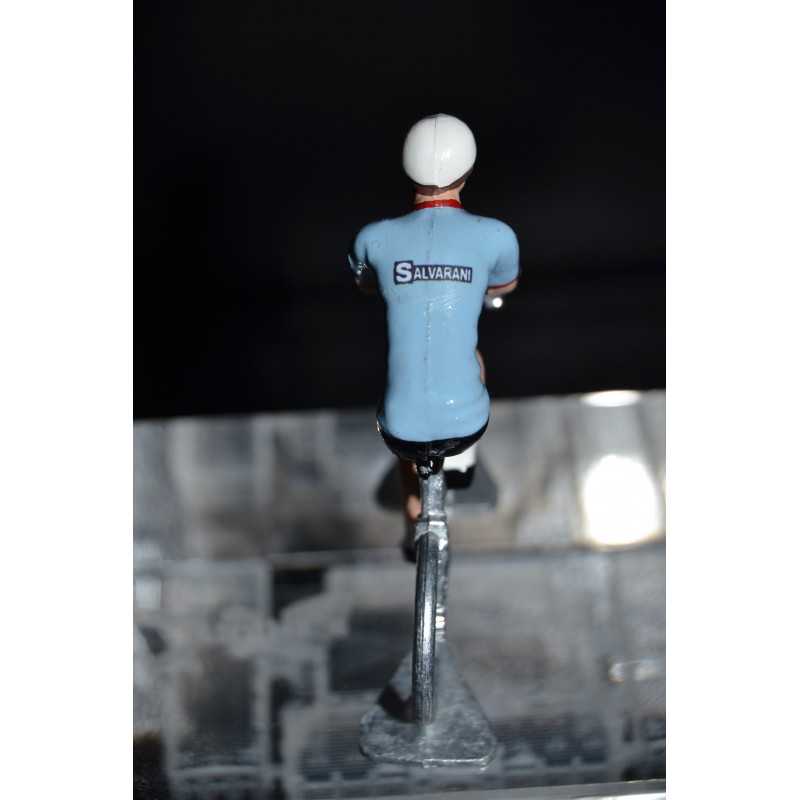 Salvarani - petit cycliste en metal