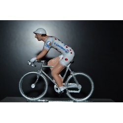 Romain Bardet "maillot pois 2019" Ag2r  figurine petit cycliste 