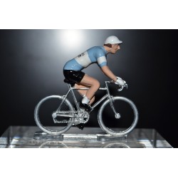 Bianchi Pirelli - petit cycliste en plomb metal zamak