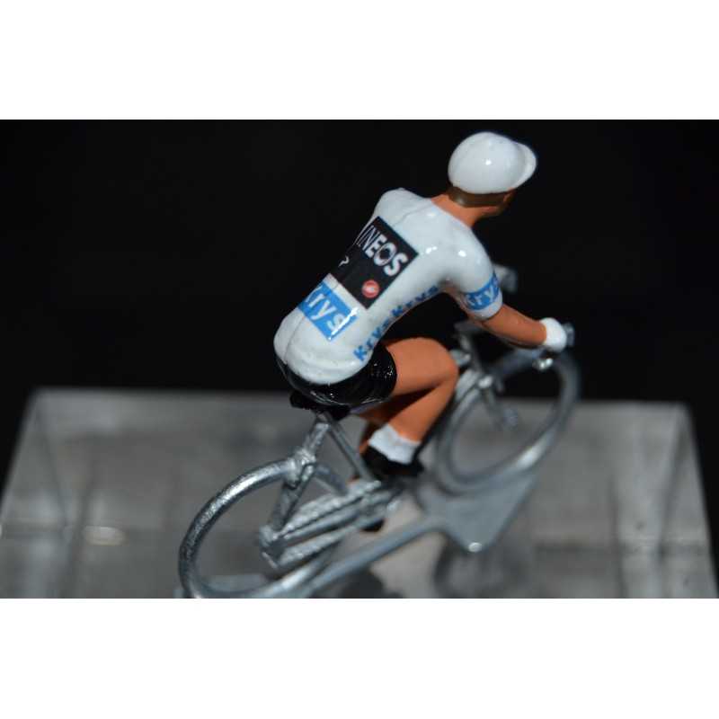 Egan Bernal "maillot blanc 2019" Ineos figurine petit cycliste 