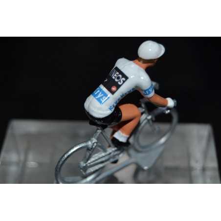 Egan Bernal "maillot blanc 2019" Ineos figurine petit cycliste 