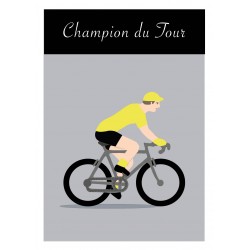 Poster Champion Maillot Jaune