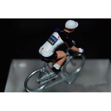 Saxo Bank figurine petit cycliste 
