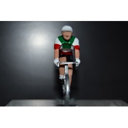 Gianni Bugno champion italie Gatorade Chateau d'ax figurine petit cycliste 