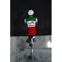 Gianni Bugno champion italie Gatorade Chateau d'ax figurine petit cycliste 