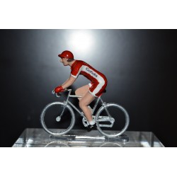 Cofidis - petit cycliste miniature en metal