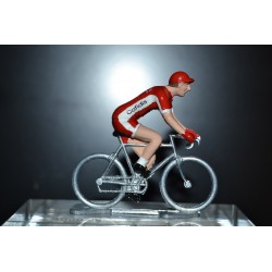 Cofidis - petit cycliste miniature en metal