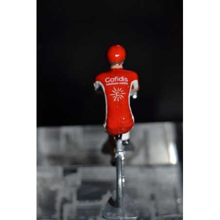 Cofidis - petit cycliste miniature en metal