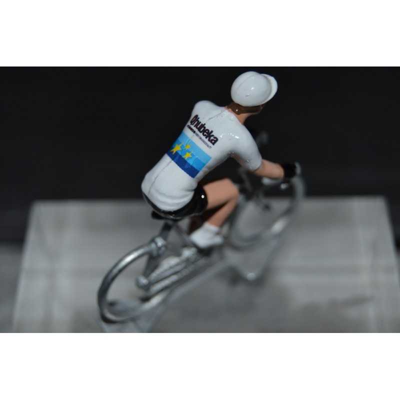 Nizzolo Champion d'Europe version 2021 - petit cycliste figurine