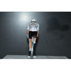 Pogacar maillot à pois Tour de France Saison 2021 - figurine petit cycliste