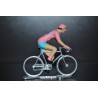 Vincenzo Nibali "Vainqueur Giro 2016, maillot rose" - petit cycliste miniature en metal