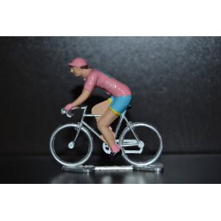 Vincenzo Nibali "Vainqueur Giro 2016, maillot rose" - petit cycliste miniature en metal