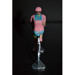 Vincenzo Nibali "Vainqueur Giro 2016, maillot rose" - petit cycliste miniature en metal
