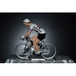 Peter Kennaugh "Great Britain Champion" Sky - Hand painted die cast cyclist figurine