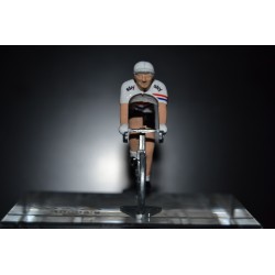 Peter Kennaugh "Great Britain Champion" Sky - Hand painted die cast cyclist figurine
