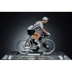 Peter Kennaugh "Great Britain Champion" Sky - Hand painted die cast cyclist figurine