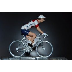 IAM - Petit cycliste miniature en metal