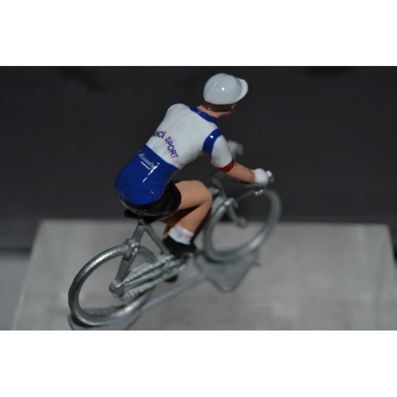 France Sport D'Alessandro 1949 - figurine cycliste zamak