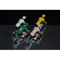 Maillot à pois Carrefour - Petit cycliste en métal