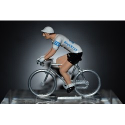 Maillot blanc - petit cycliste en métal