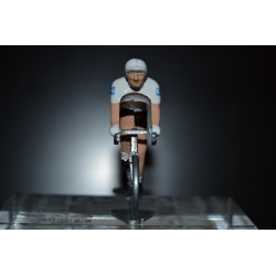 Maillot blanc - petit cycliste en métal