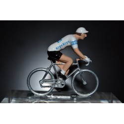 Maillot blanc - petit cycliste en métal