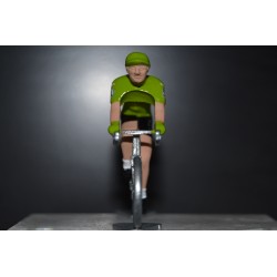 Maillot vert figurine cycliste en métal | Tour de France