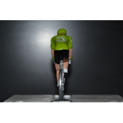 Maillot vert figurine cycliste en métal | Tour de France
